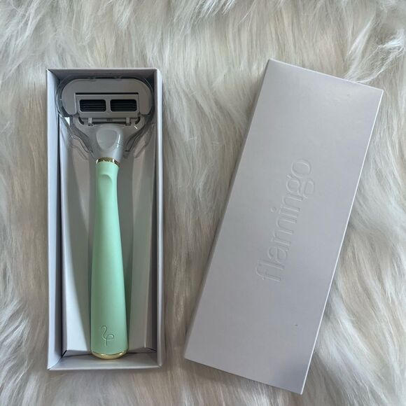 Flamingo Other - 2-Pack Flamingo Mint & Gold 5-Blade Razors